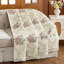 Jeté classique en damas pour canapé-lit, couverture décorative de luxe avec motifs floraux 52 po x 72 po-122578564