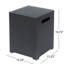 Table d'appoint en fer avec support en fer brun et doré, construction thermolaquée, structure robuste 14,97 po x 14,97 po x P 20,08 po