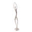 Danseuse libre en aluminium coulé argent poli