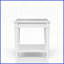 Table basse transitionnelle blanche pour le salon - 1 tiroir et amp; Tablette de rangement, conception décontractée peu encombrante