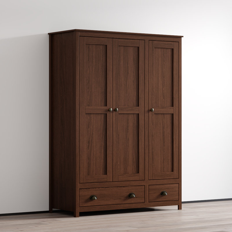 Armoire 53,3 po avec tablettes réglables Topazio, Noyer