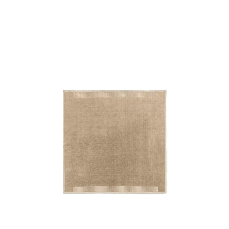 Duomo Hand Loomed Area Rug in Limestone Beige