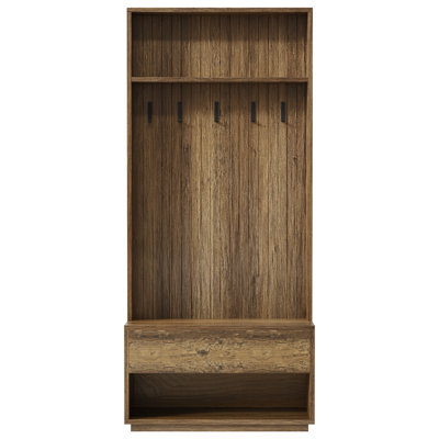 Arbre d'entrée 70 po avec banc, rangement pour chaussures et tiroir