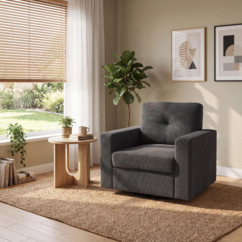 Fauteuil pivotant 36 po, Dark Grey