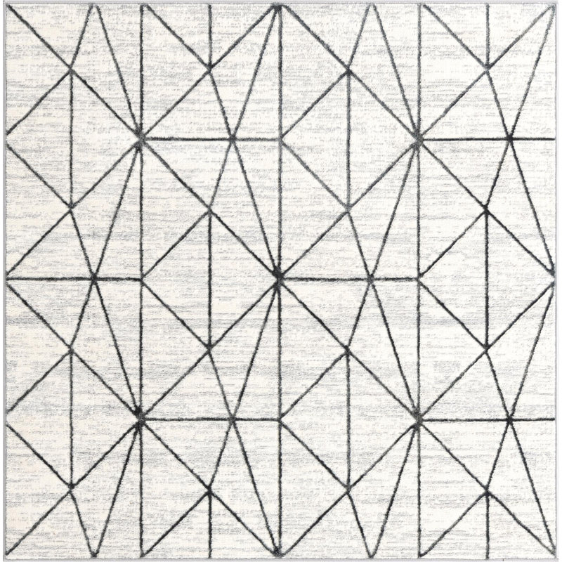 Eshin Abstract Indoor Rug, Square 7'