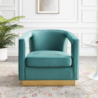 Frolick Performance Velvet Armchair by Modway