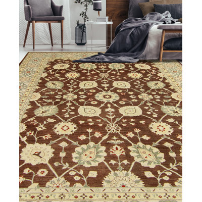 Abston One-of-a-Kind 10' X 13'8" Wool Area Rug in Chocolate