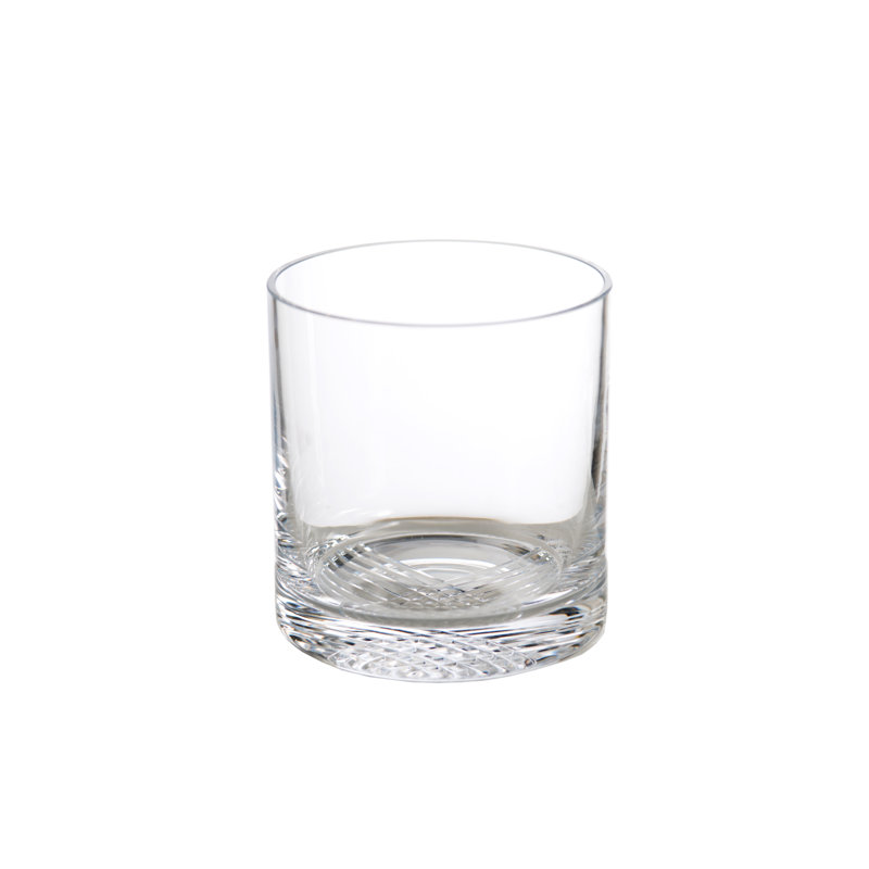 New Orleans 16oz Clear Handmade Whiskey Glass Set