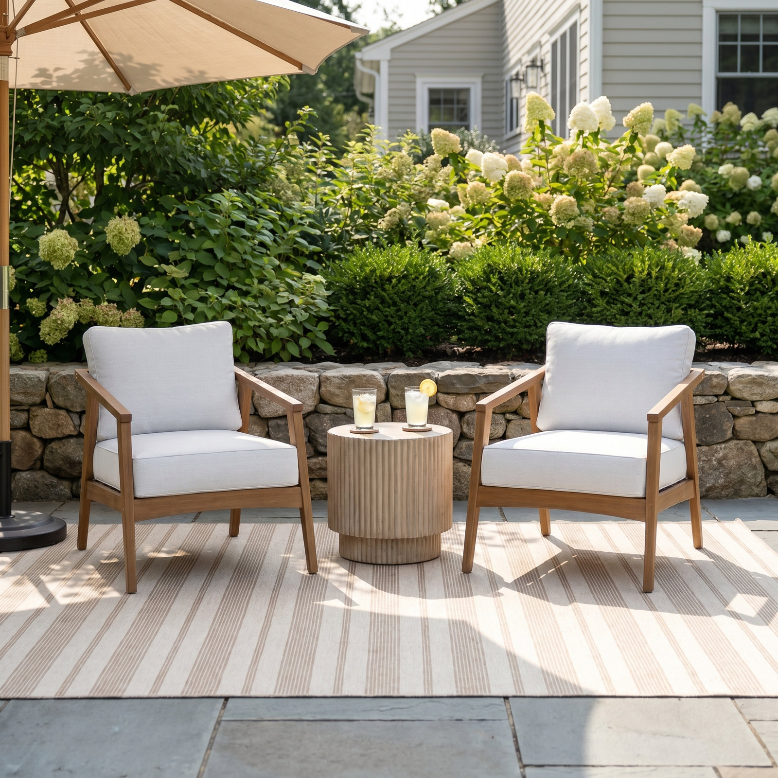 Akiva Eucalyptus Patio Lounge Chair