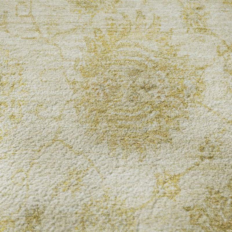Premium Machine Washable Ashington AMF1833 Damask Rug, Rectangle 9' x 12'