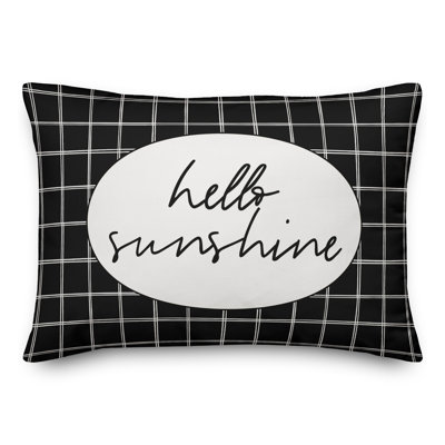 Plaid Outdoor Reversible Throw Pillow