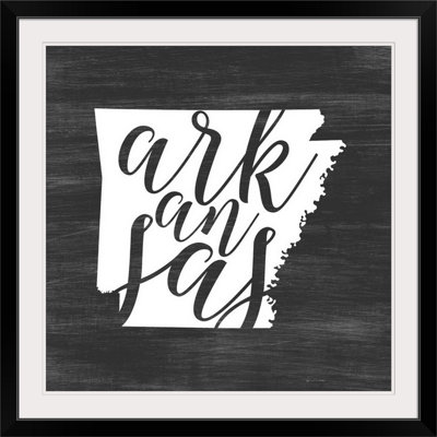 « home state typography arkansas », impression sur cercle intérieur