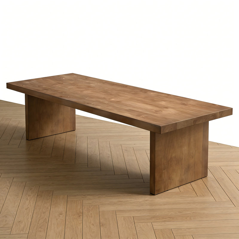 Table de salon en bois massif, table de conférence, H 29,53 po x L 94,5 po x l 39,37 po