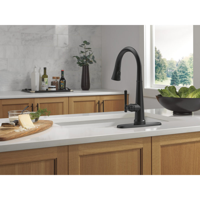 Emmeline Touch2O Kitchen Sink Faucet with Touchless Technology, Matte Black