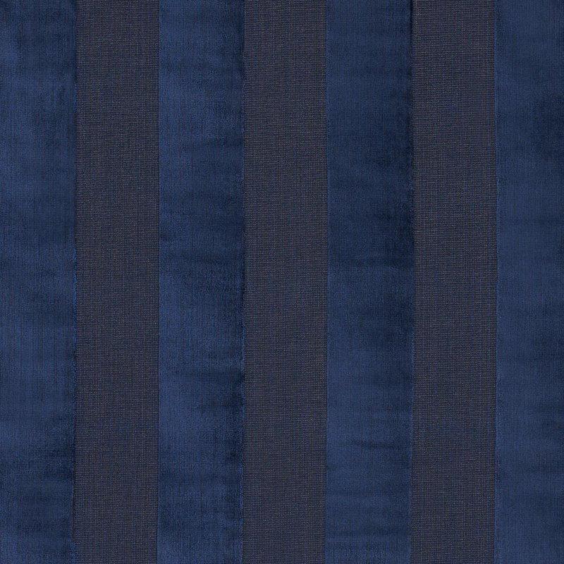 Cunard Strie Velvet Fabric, Blue