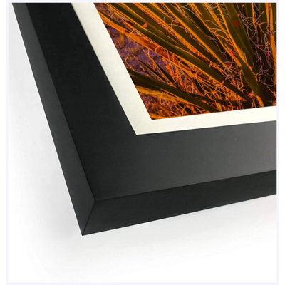 16x20 Inch Black MDF Picture Frame, Wall Mount Display, 2 Pack Set