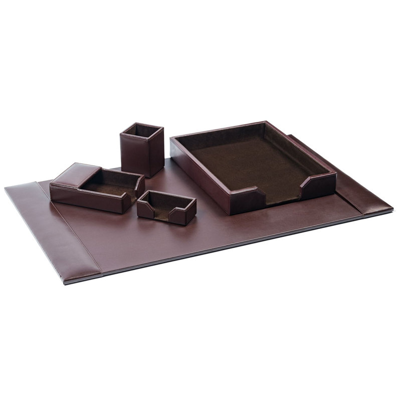 Ensemble de bureau 5 pièces Faulk, Brun