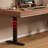 Black&Walnut  Rectangular Solid Wood Standing desk with drawers desk-246119502