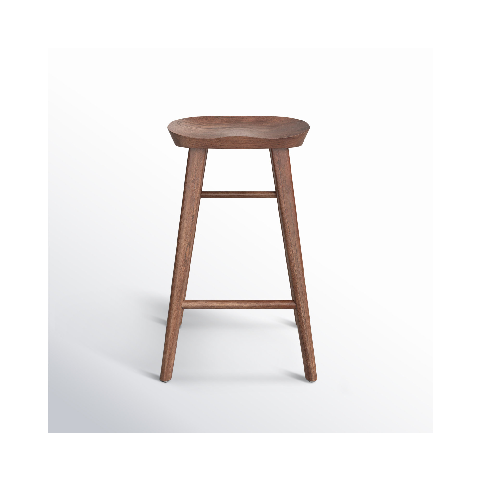 Anzie Bar & Counter Stool, Walnut, Counter Stool (25.8" Seat Height)