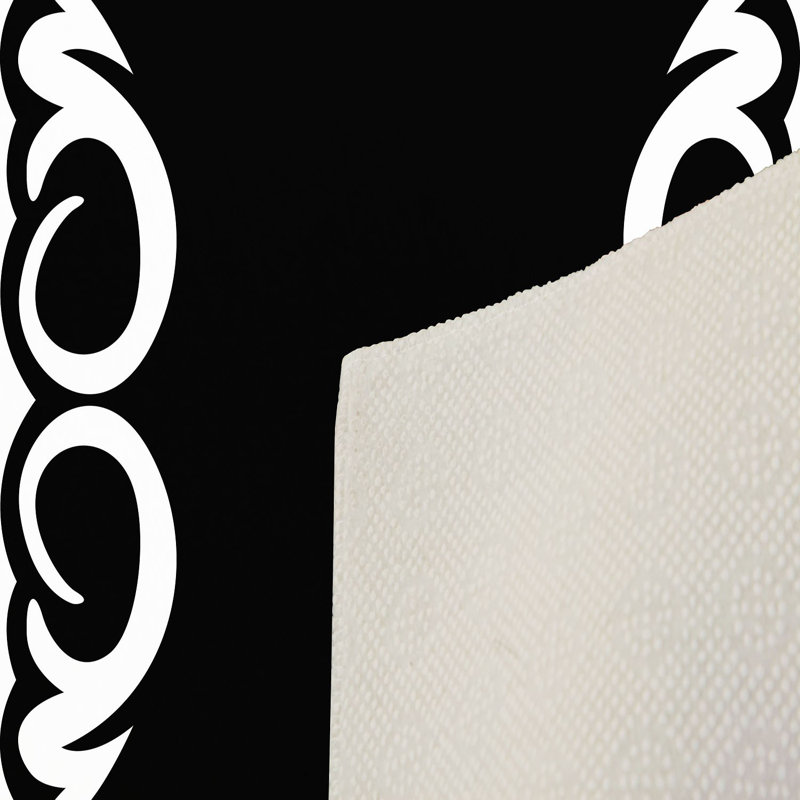 Stylish Hall Carpet (3.3 x 6.6 ft), 100% Polyester, 0.3 in Pile Height | Antibacterial, Non-Slip PVC Felt Dot Underside | Machine Washable, 3D Digital Print, Durable & Easy to Clean | Perfect for Entryway & Living Areas