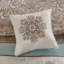 Ensemble d'édredon jacquard 7 pièces bleu grand