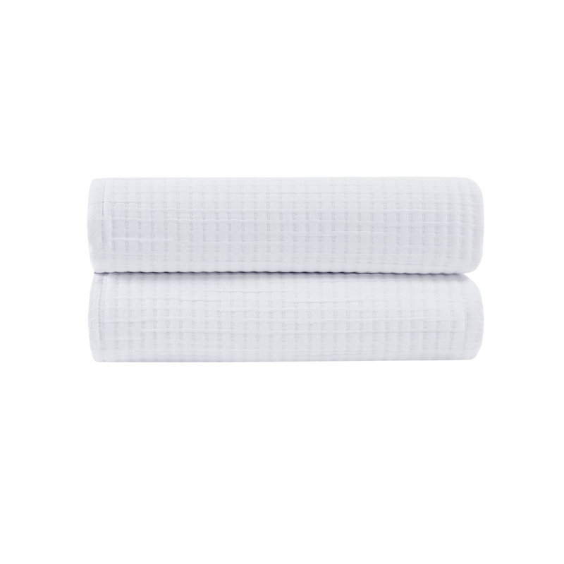 Couvre-lit en polyester de luxe 1 pièce avec motifs subtils