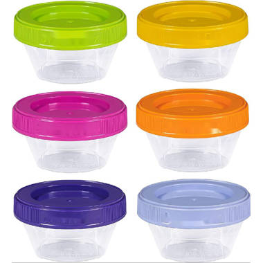 Caricia Screw and Seal Lid 2 oz. Food Storage Container Prep & Savour