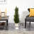 39In. Cypress Artificial Tree In White Urn UV Resistant (Indoor/Outdoor)