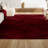 Arbelle Solid Low-Pile Dark Red Rug-1429886294