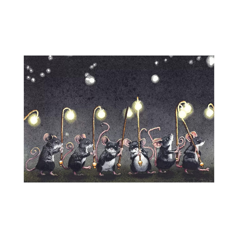 "Nightlights" par Maggie Vandewalle-reproduction d’art, H 8 po x l 12 po x P 0,75 po, Toile tendue, Pas de tapis