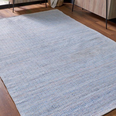 Aqua Indoor/Outdoor Woven 160x230 Area Rug
