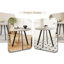 Modern Minimalist Circular Dining Table,Cement Texture, Medieval Modern Small Circular Dining Table, Casual Coffee Table
