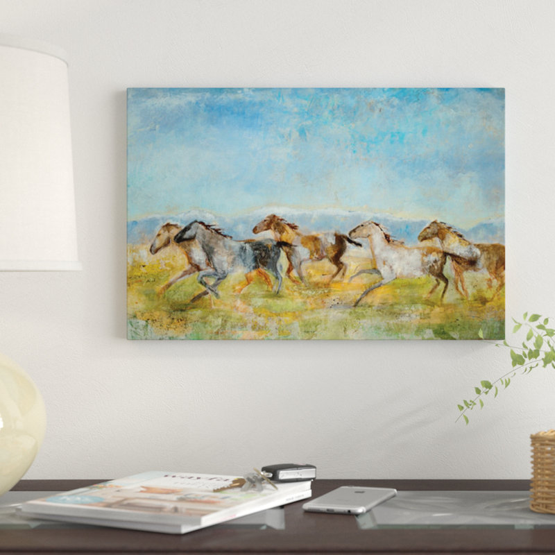 Excitation par Jill Martin - reproduction d'art sur toile tendue, H 18 po x l 26 po x P 1,5 po, Toile tendue, Pas de tapis
