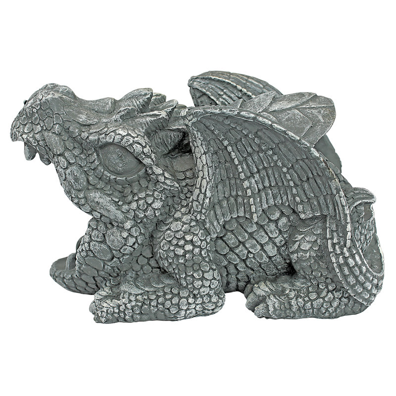 Darian the Dragon Gutter Guardian Downspout Statue