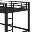 Lit mezzanine avec garde-corps sécurisés et échelle d'escalade facile d'accès