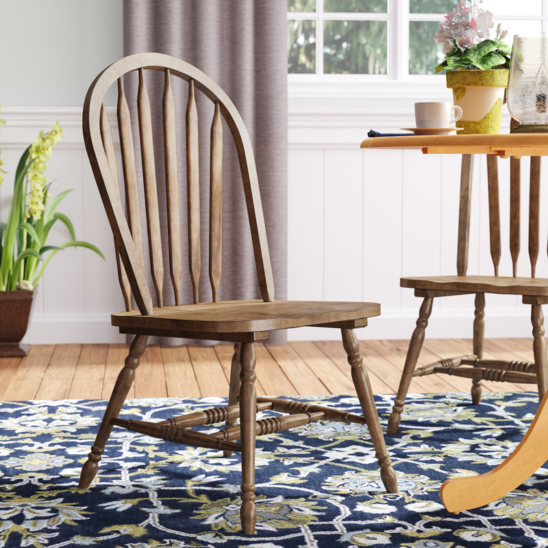 Judique 17.5'' H Solid Wood Side Chair, Antique Honey