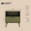 Table de chevet 1 tiroir Mid-Century Rockefeller-353850080