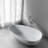 67" x 33.5" Matte Solid Surface Stone Resin Freestanding Soaking Bathtub-2021708273
