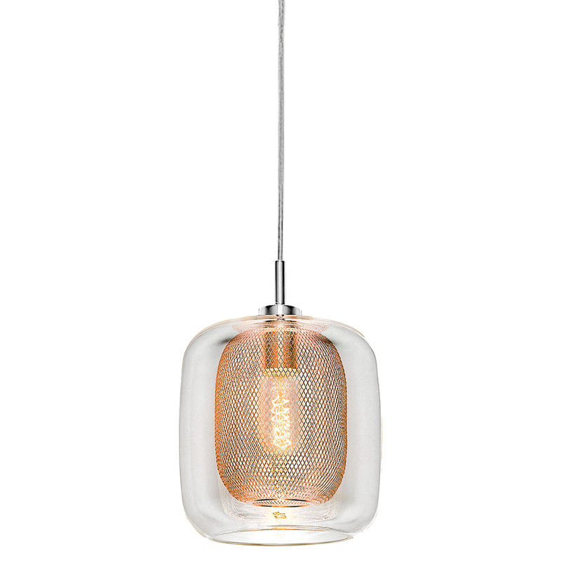 Hermione 1 - Light Chrome Single Pendant