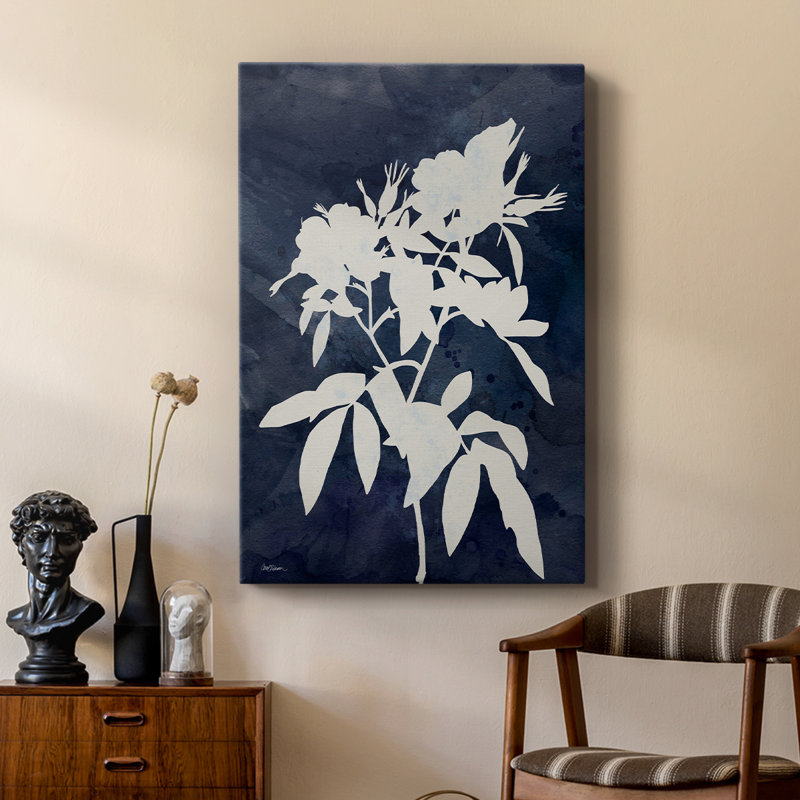 Indigo botanique I revisité - galerie Cavas sur mesure