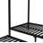 Metal Bunk Bed with Trundle, Black-114313895