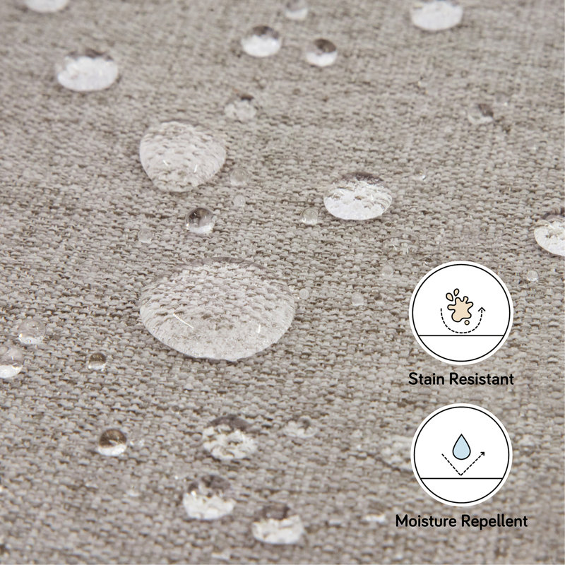 Tuba Gliding Ottoman In Eco-Performance Fabric | Water Repellent & Stain Resistant, Gray