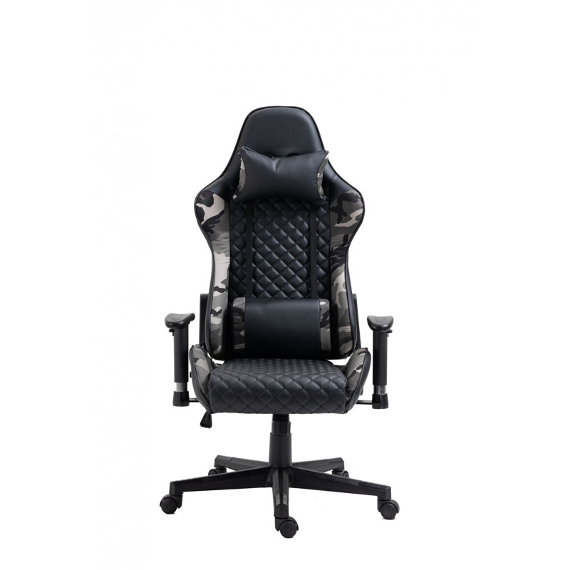 Chaise de bureau, Noir / camouflage