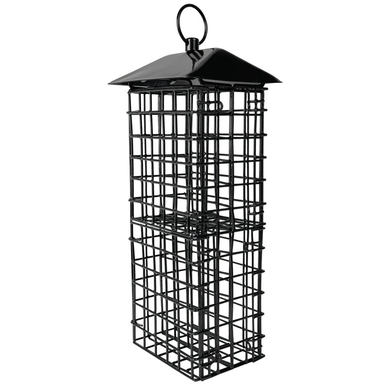 Mangeoire à oiseaux en métal avec toit 4 gâteaux Nature's Way