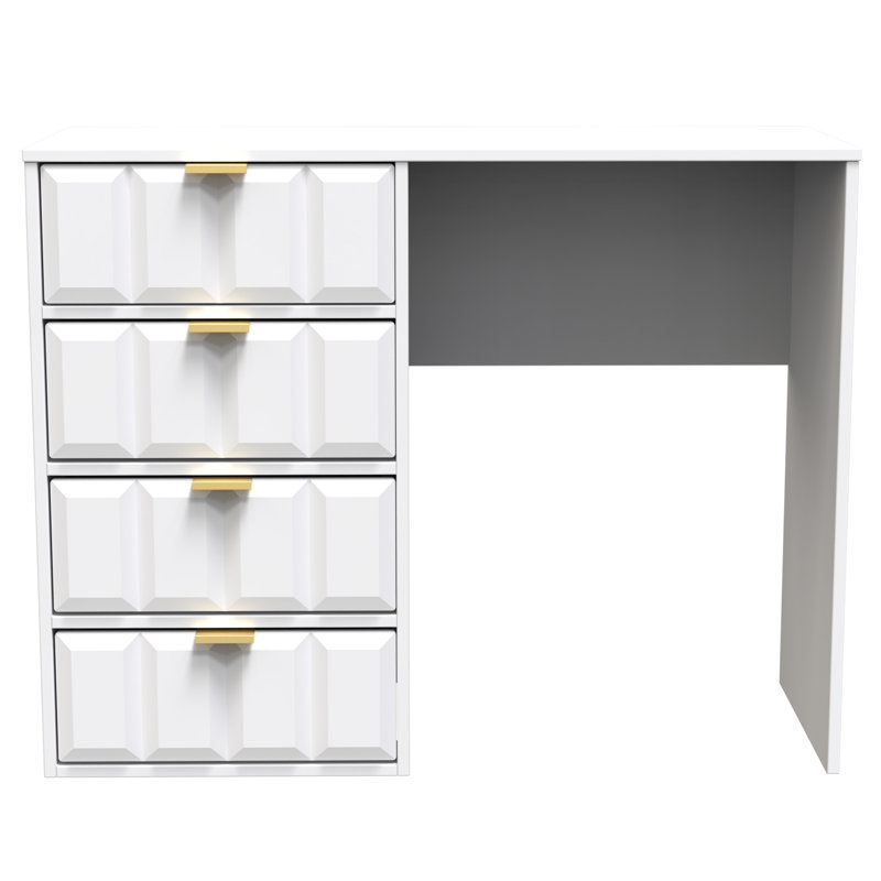 Alcimon 4 Drawer Vanity, White