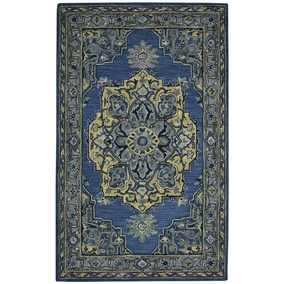 Shidler Wool Geometric Indoor Rug Bungalow Rose Rug 