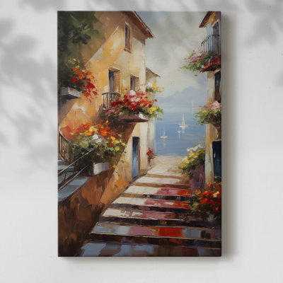 LANDSCAPE-CLxxi - Toile tendue avec châssis de qualité supérieure - prête à être accrochée