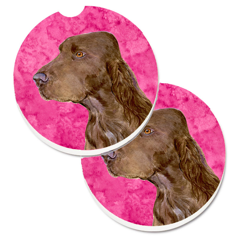 Sous-verre barbu collie voiture, Field spaniel