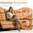 Joniah 84.65''Wide Modern Top Faux Leather Pillow Top Backrest Sofa with USB（set of 2）-1245108906