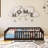 Wood Frame Twin Size Floor Bed With Fence Without Door-1867224901